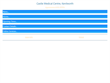 Tablet Screenshot of castlemedicalcentre.co.uk